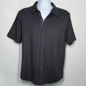 ❤️3/$30 VRST Men's Dark Gray Short Sleeve Button Up Shirt